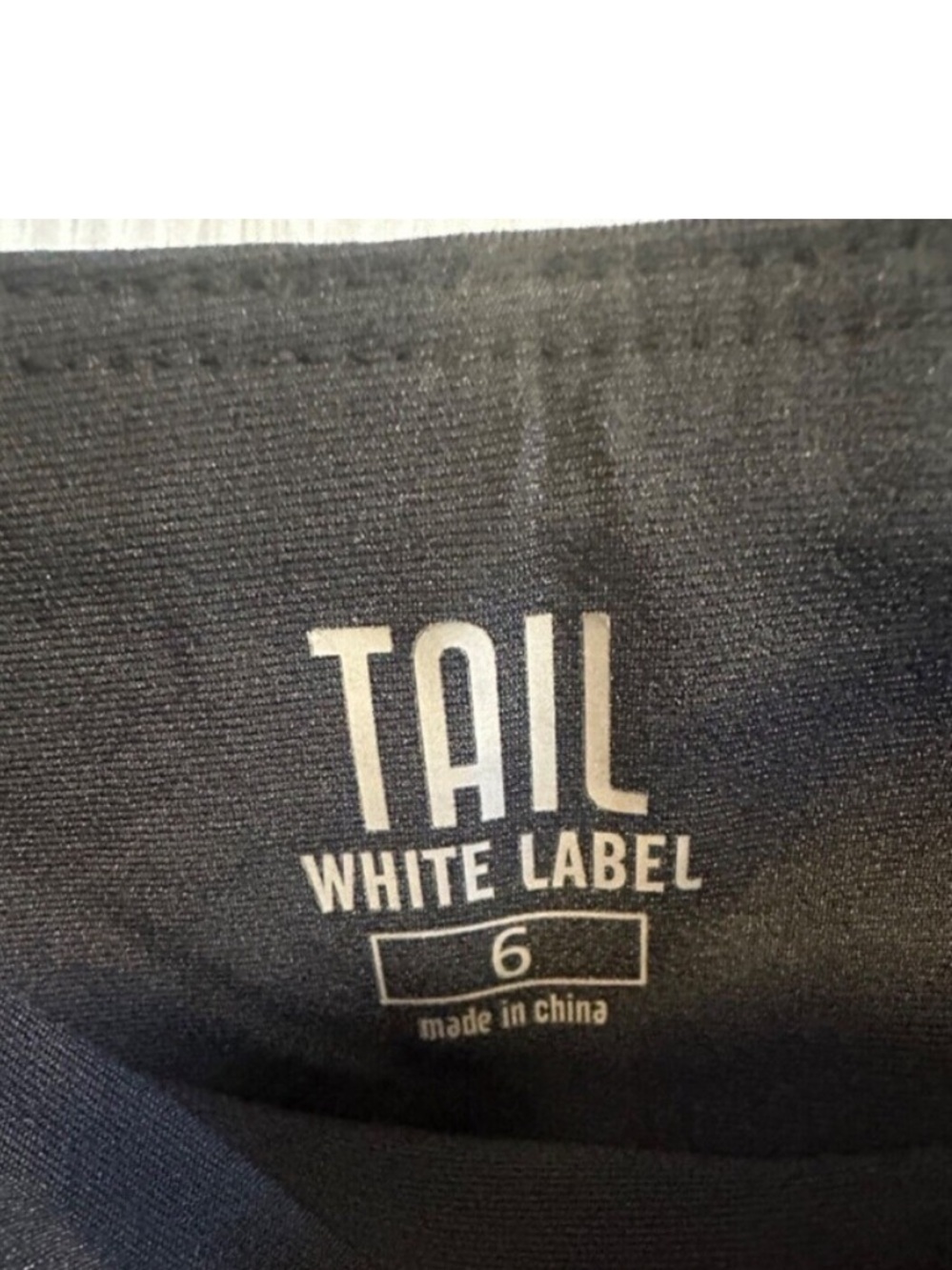 NWOT TAIL White Label Golf Performance Shorts, Black, 6 - Picture 4 of 5